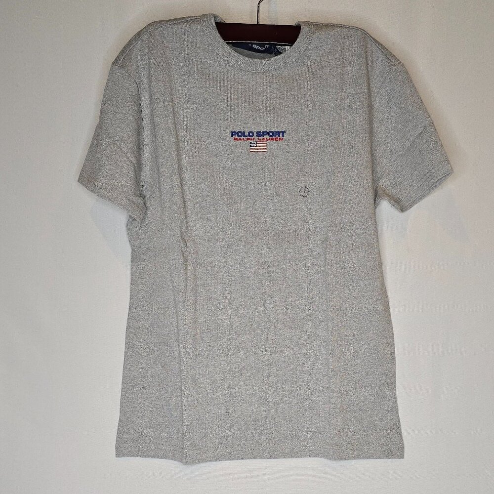 Ralph Lauren Polo Sport Heather Grey Crew neck shirt, Size S, New item